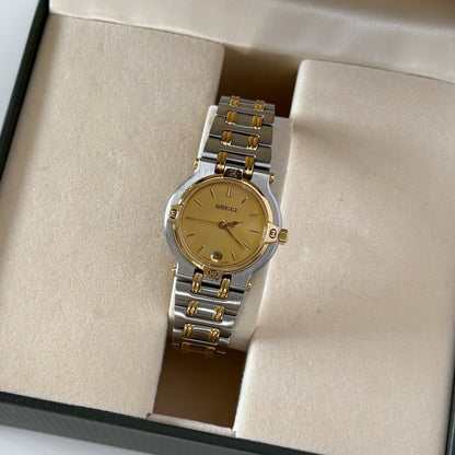 Gucci 1990s Date Two Tone Watch