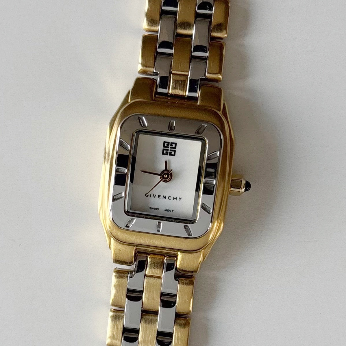Givenchy 1990s Two Tone Gold Plated Watch