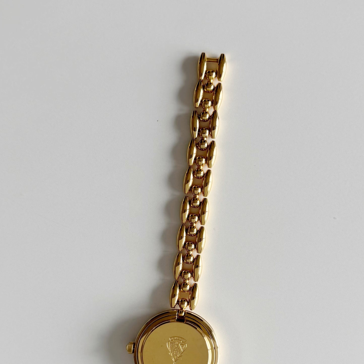Gucci 1990s Interchangeable Bezel Gold Plated Watch with 6 bezels, case (165mm)