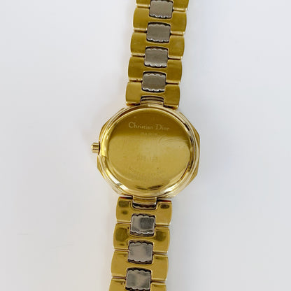 Dior 1990s Octagon Two Tone Watch