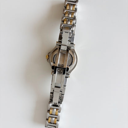 Gucci 1990s Date Gold Plated Two Tone Watch