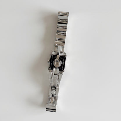 Fendi 1990s Seashell Square Dial Stainless steel Watch