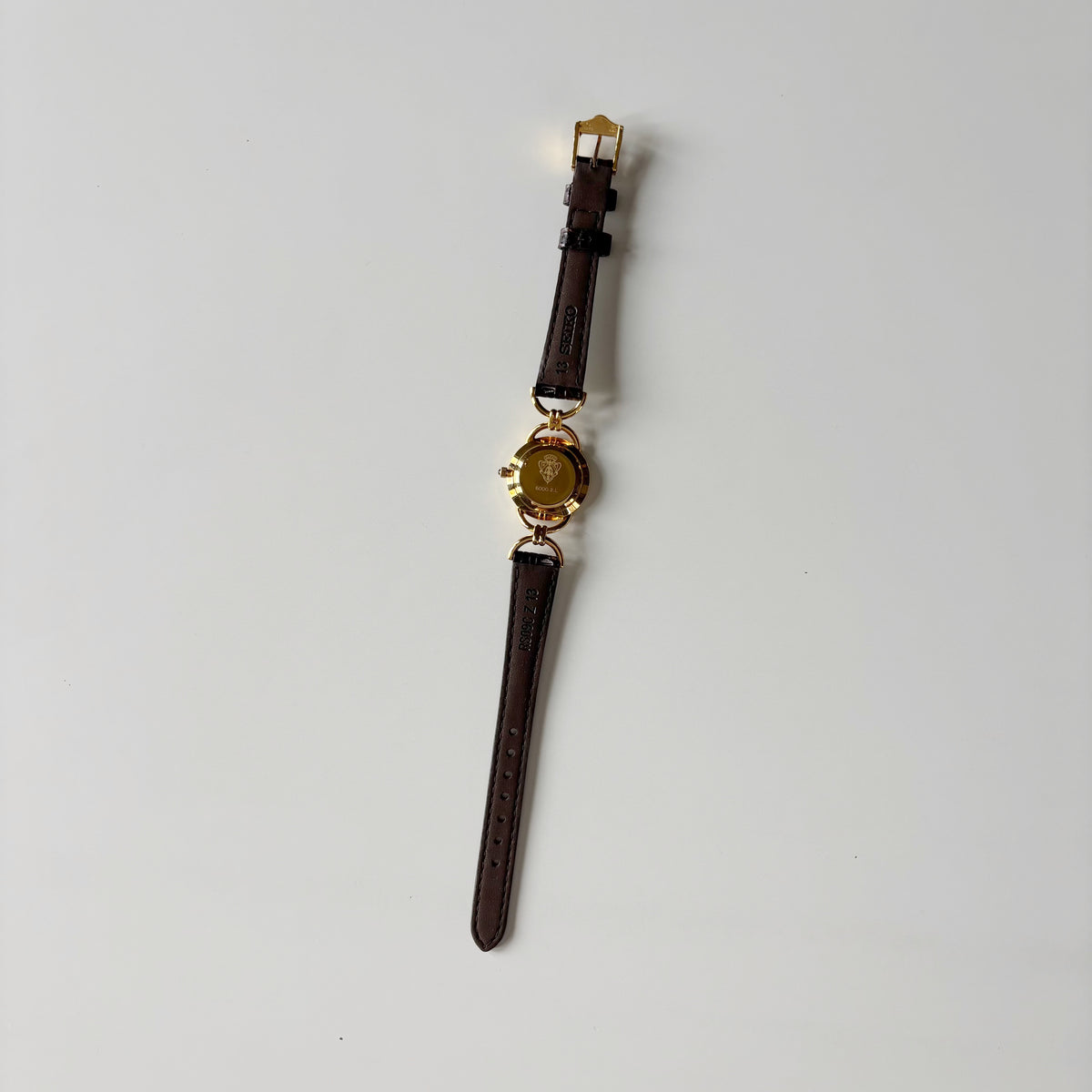 Gucci 1990s Gold Dial Horsebit Gold-Plated Watch