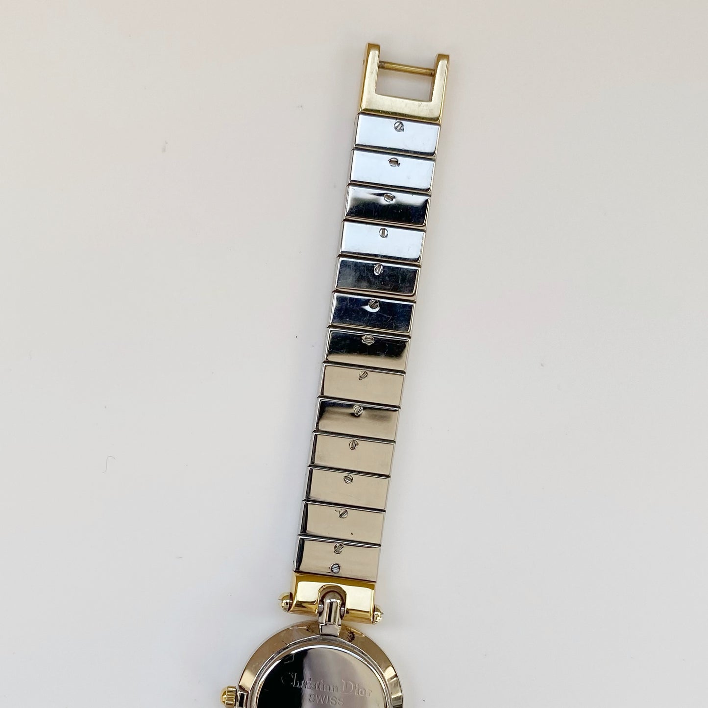 Dior 1990s Navy Dial Two Tone Watch