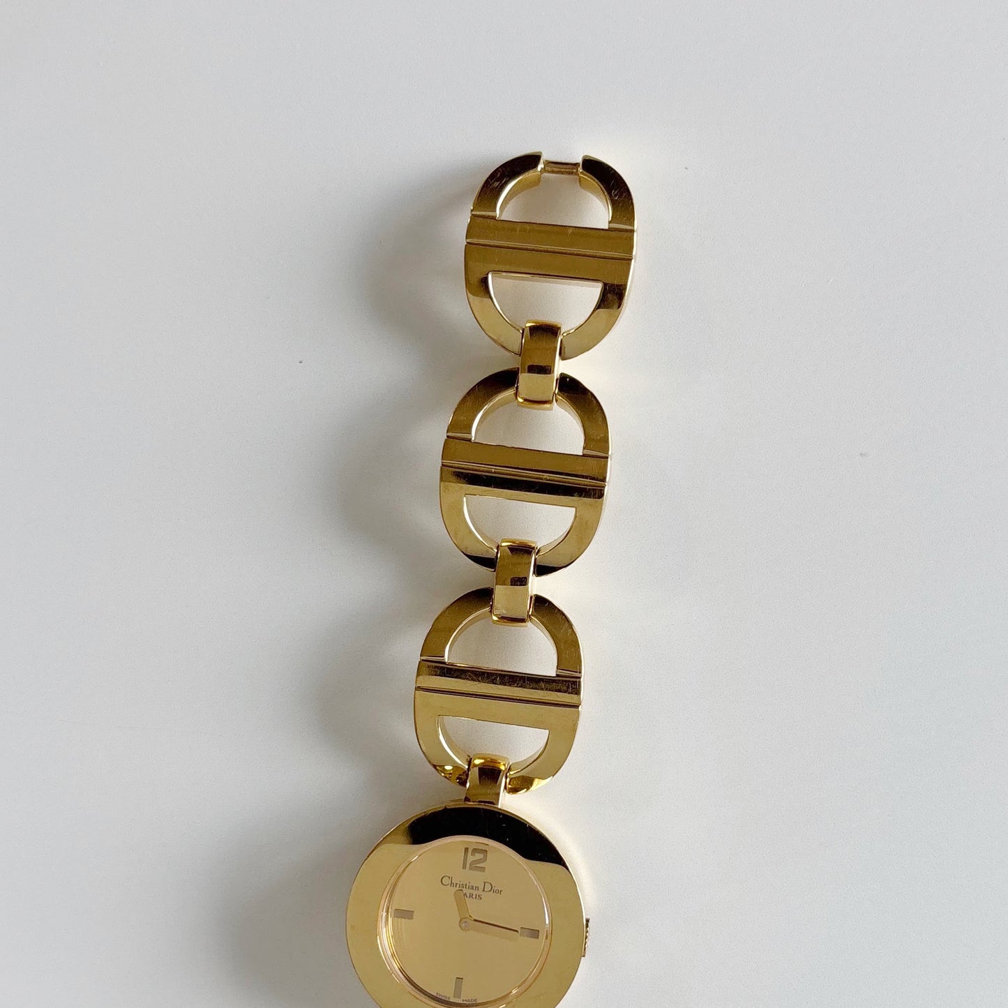 Dior Early 2000s Malice Mirror Dial Gold Plated Watch