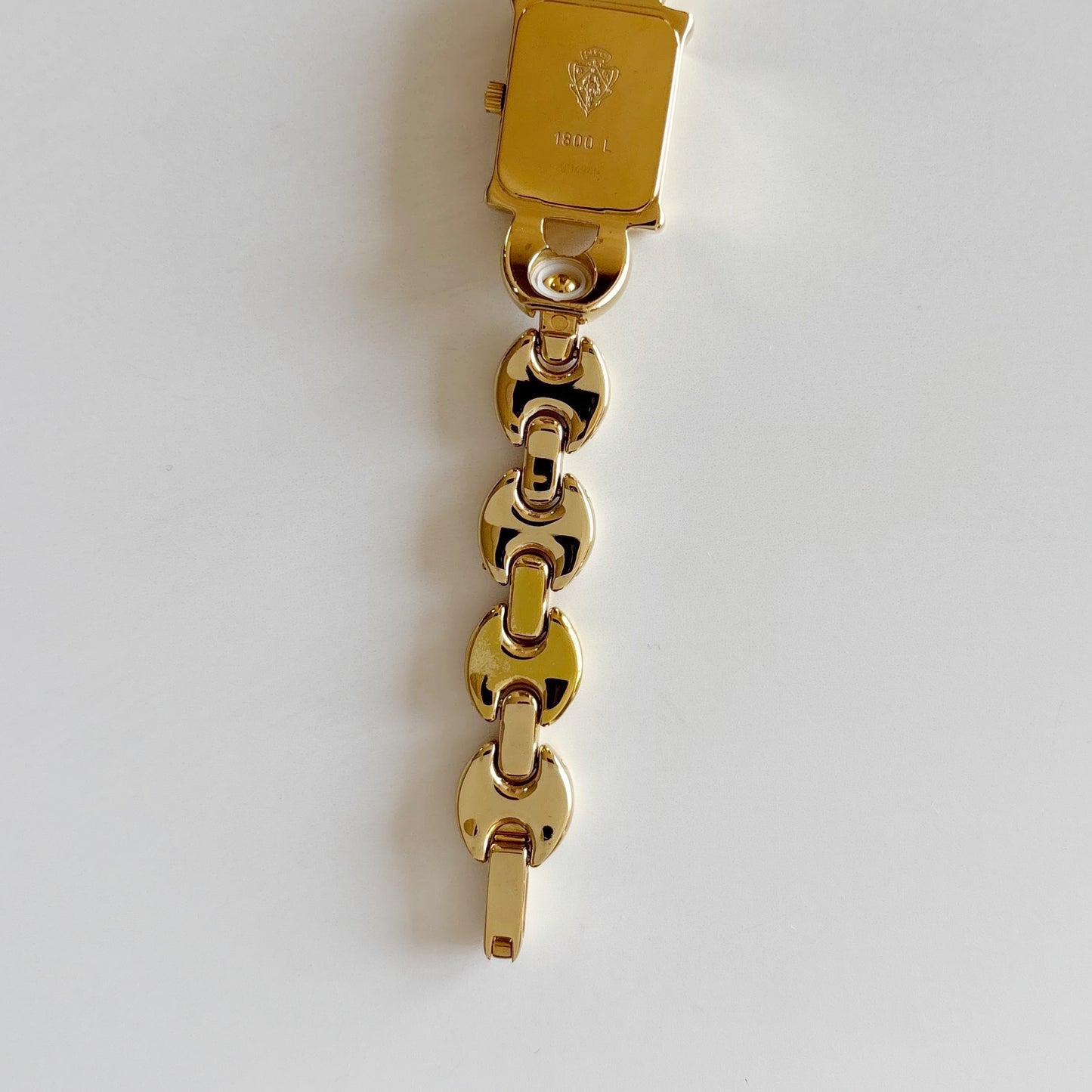 Gucci 1990s Interchangeable Strap Gold Plated Watch with 3 straps, case