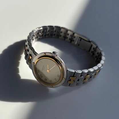 Hermes 1990s Olympia Two Tone Watch