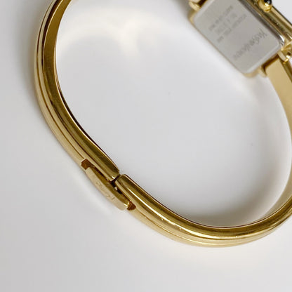 Yves Saint Laurent 1990s Gold Plated Bangle Watch