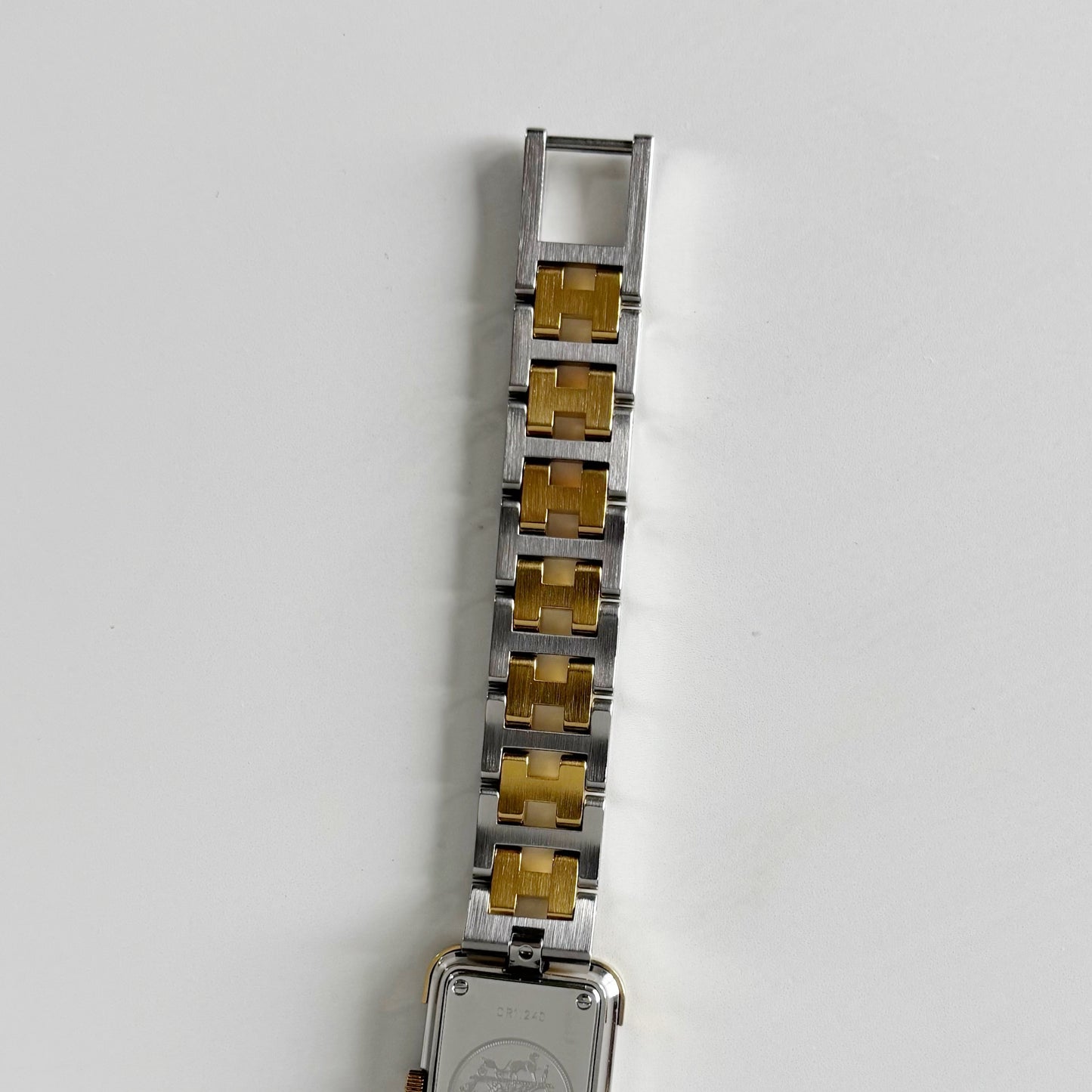 Hermes 1990s Croisier Two Tone Watch