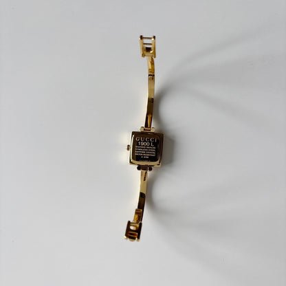 Gucci 1990s Square Dial Gold Plated Watch (Small)