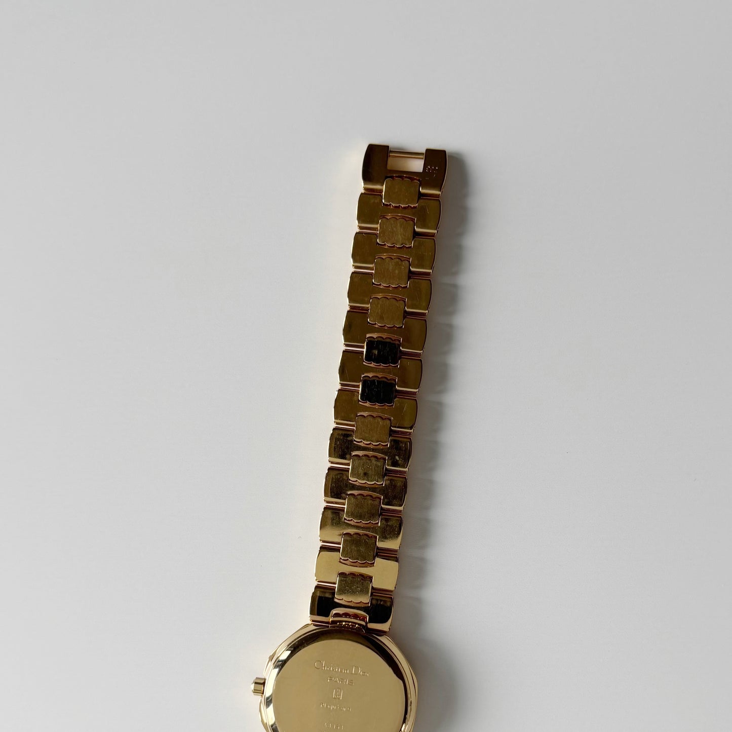 Dior 1990s Octagon Dial Gold Plated Watch