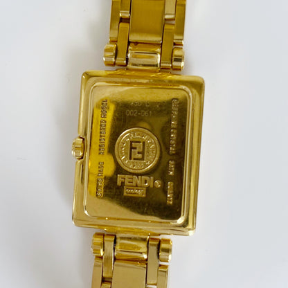 Fendi 1990s Gold Plated Watch Limited Edition (only 2,500 pieces made)