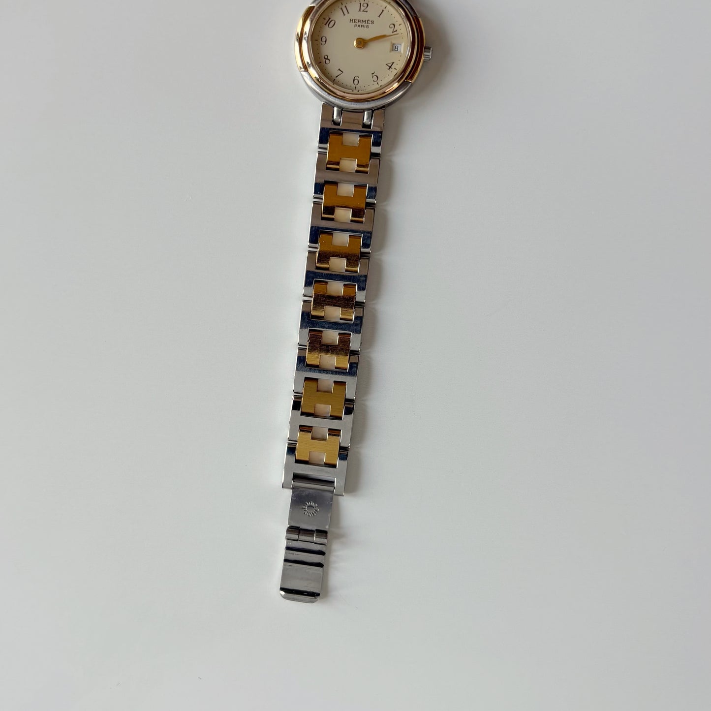 Hermes 1990s Windsor Two Tone Watch