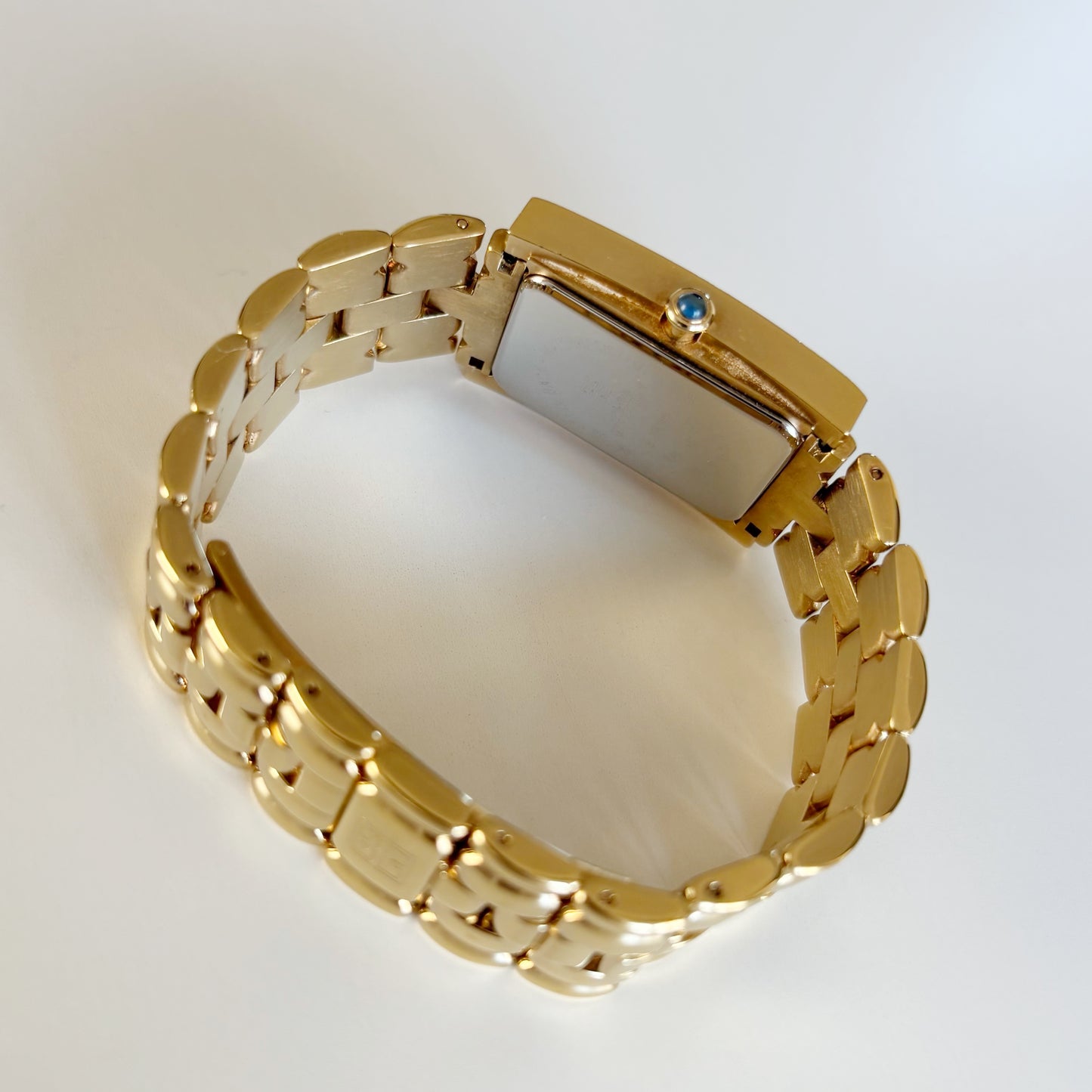 Givenchy 1990s Tank Gold Plated Watch (Large)