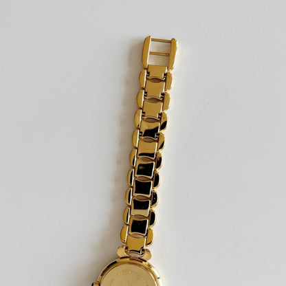 Fendi 1990s Seashell Dial Gold Plated Watch