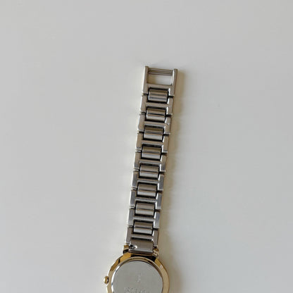 Yves Saint Laurent 1990s Round Dial Two Tone Watch