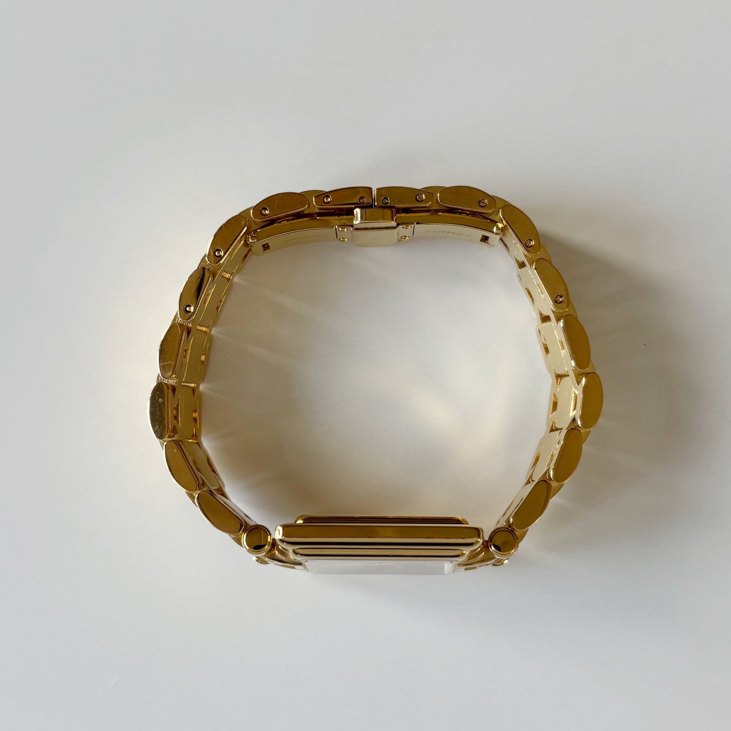 Fendi 1990s Tank Gold Plated Watch Limited Edition (only 2,500 pieces made)