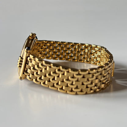 Dior 1990s Octagon Dial Gold Plated Watch