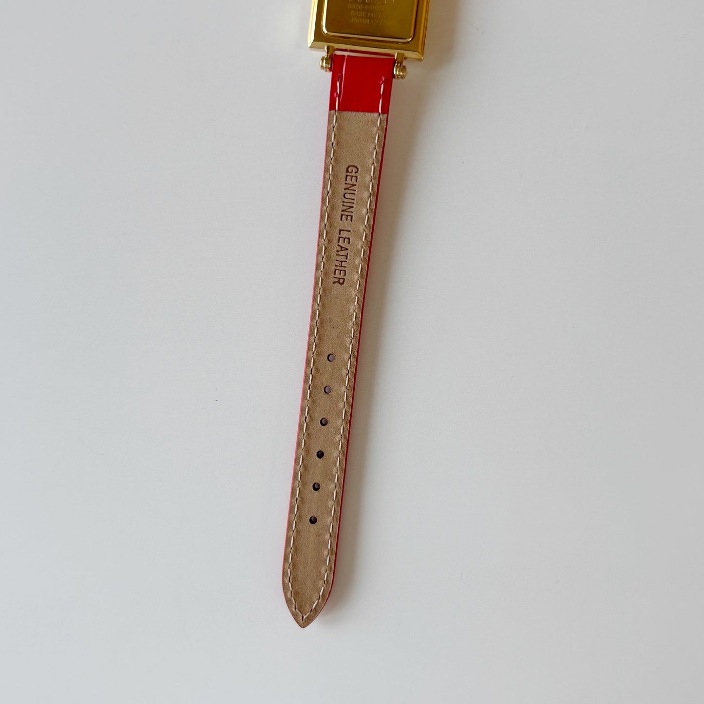 Yves Saint Laurent 1990s Square Dial Gold Plated Watch