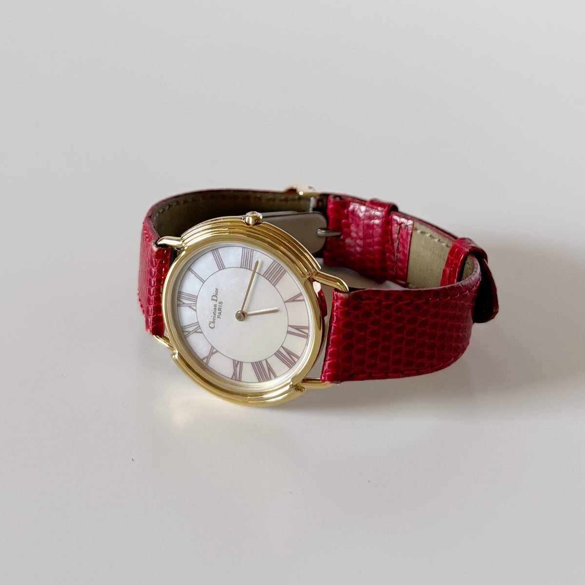 Dior Seashell Dial Gold-Plated Watch (Large)