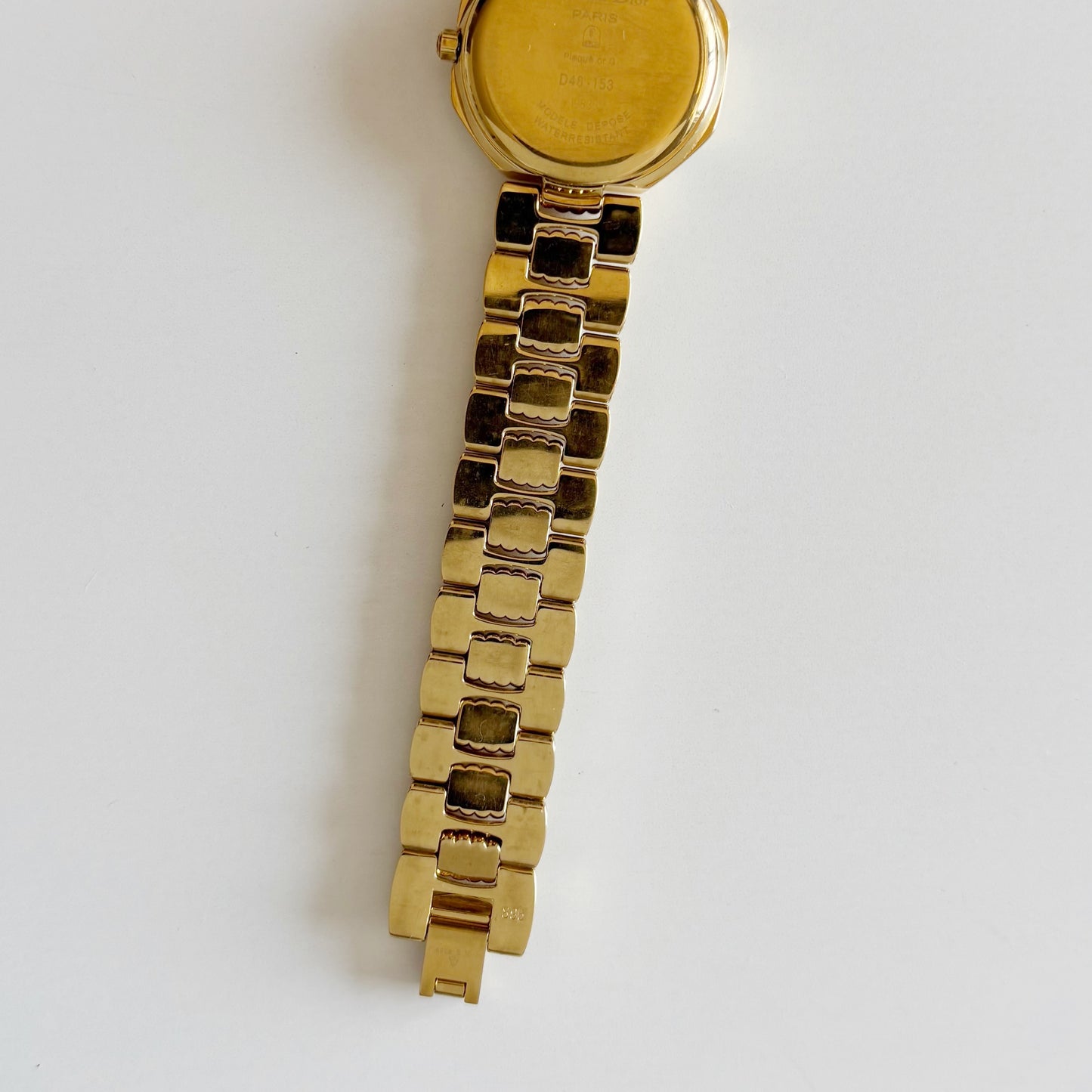 Dior 1990s Octagon Gold Plated Watch