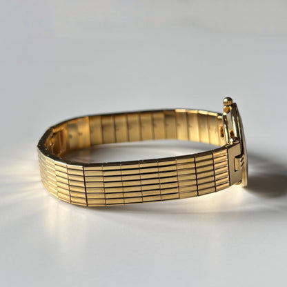 Dior 1990s Round Dial Gold Plated Watch