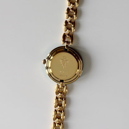 Gucci 1990s Interchangeable Bezel Gold Plated Rice Chain Watch with 6 bezels, case (160mm)