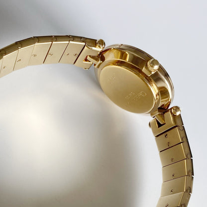 Dior 1990s Round Dial Gold Plated Watch