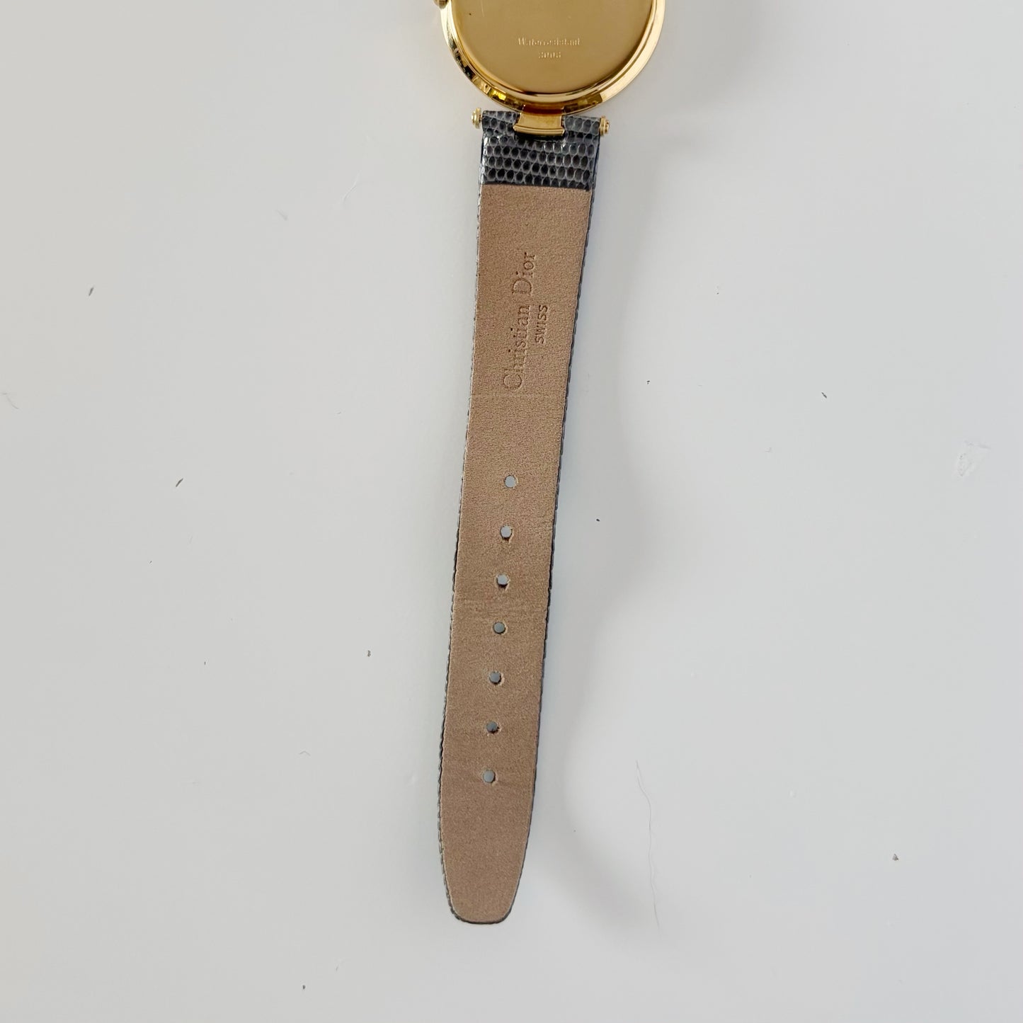 Dior 1990s Round Dial Gold Plated Watch (Large)