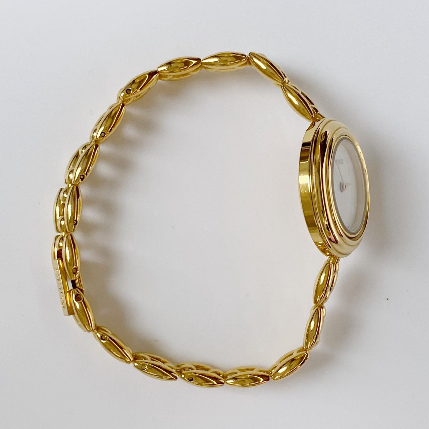 Gucci 1990s Interchangeable Bezel Gold Plated Watch with 6 bezels, case