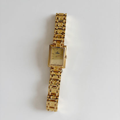 Fendi 1990s Gold Plated Watch Limited Edition (only 2,500 pieces made)