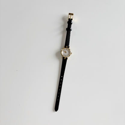 Gucci 1990s Round Dial Gold Plated Watch