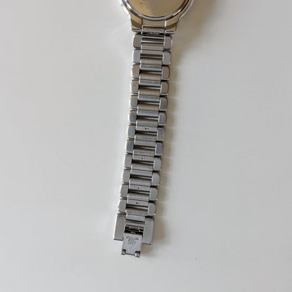Yves Saint Laurent 1990s Round Dial Two-Tone Gold-Plated Watch (Large)