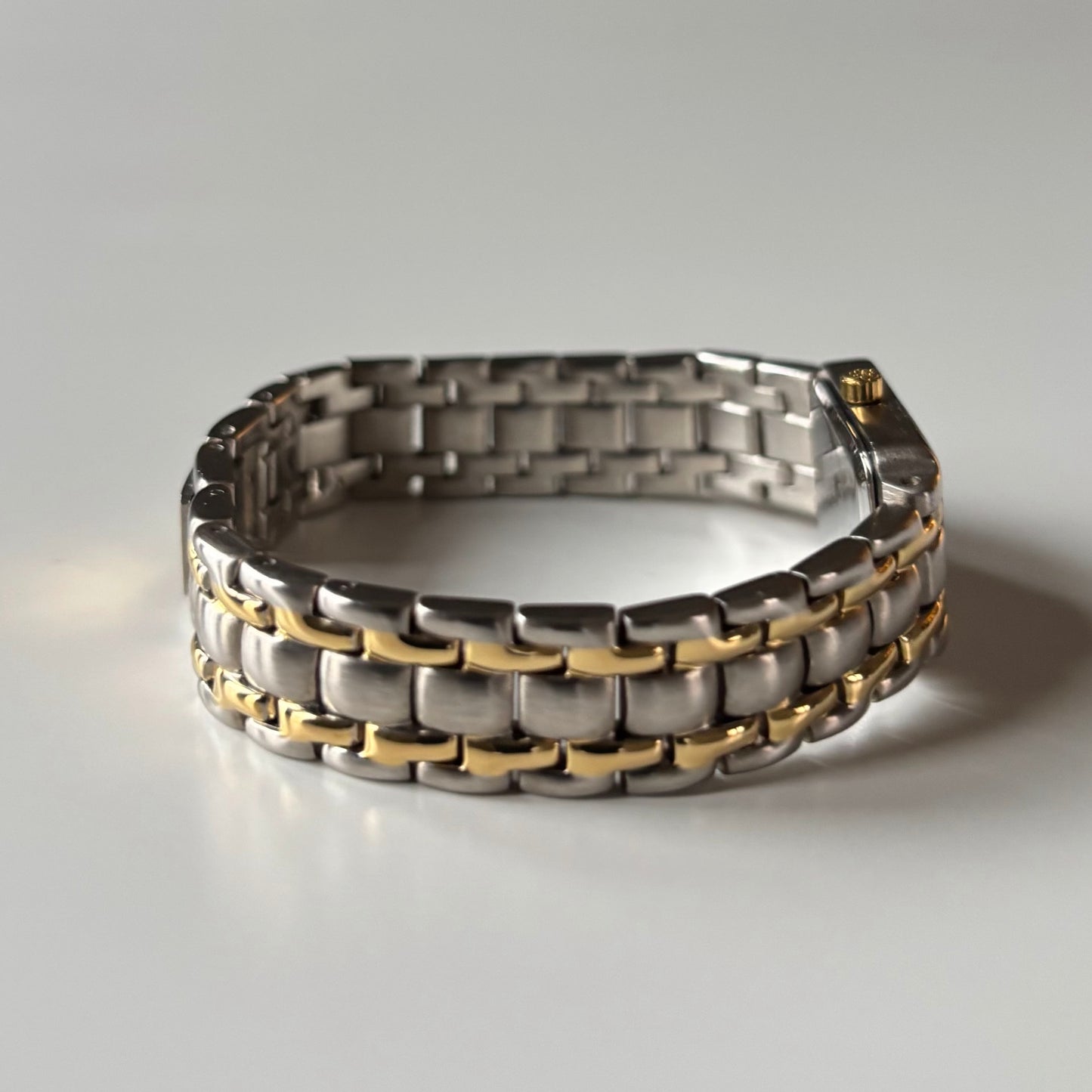 Givenchy 1990s Tank Two Tone Watch