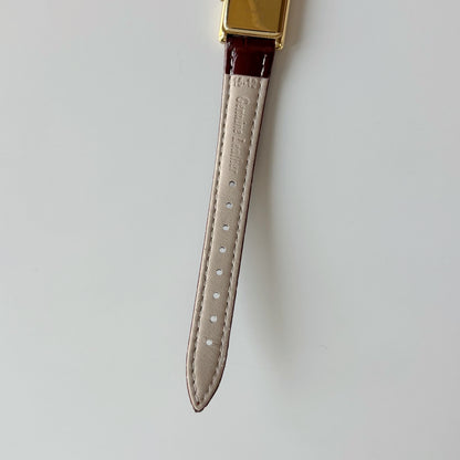 Gucci 1990s Tank Gold Plated Watch