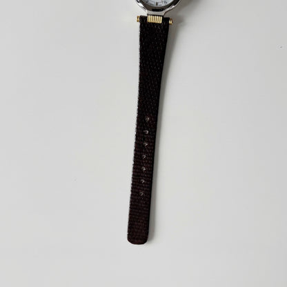 Dior 1990s Round Dial Two Tone Watch