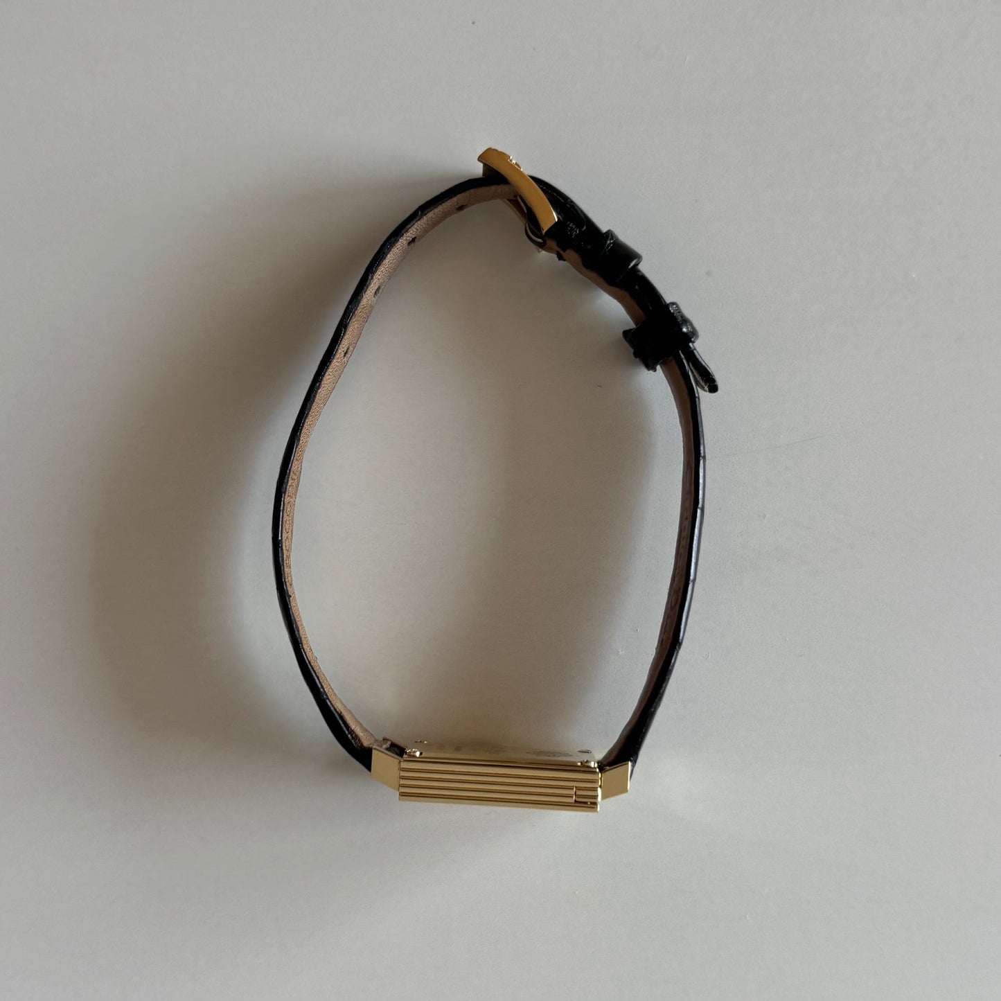 Dior 1990s La Parisienne  18K Solid Gold Case Tank Watch