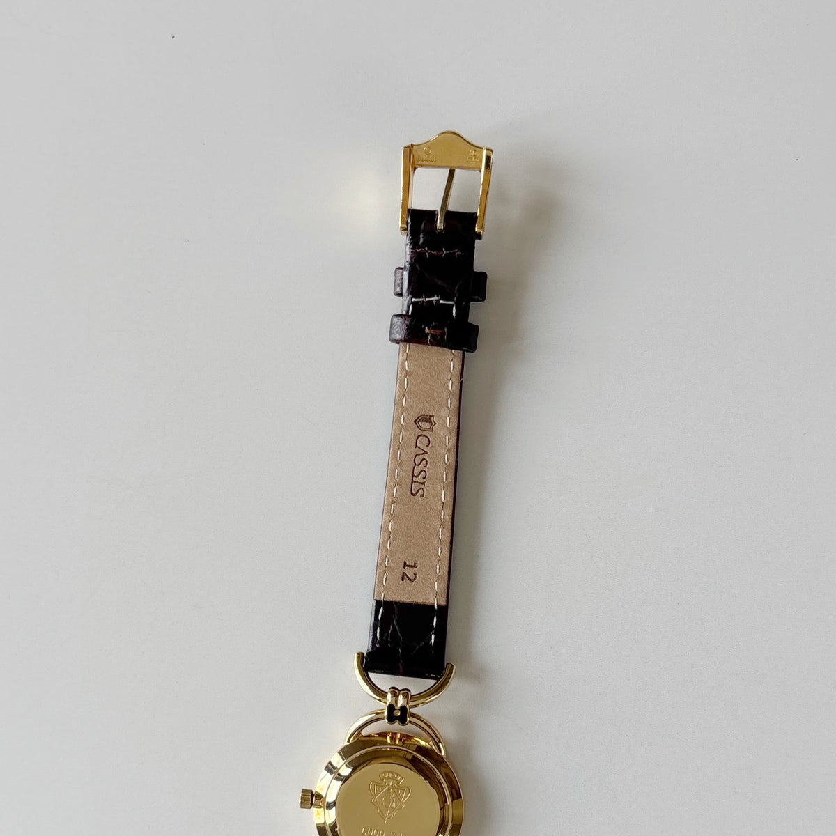 Gucci 1990s Gold Dial Horsebit Gold Plated Watch