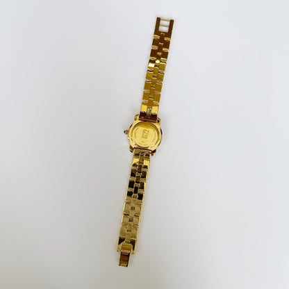 Fendi 1990s Interchangeable Bezel Round Watch with 3 bezels, box