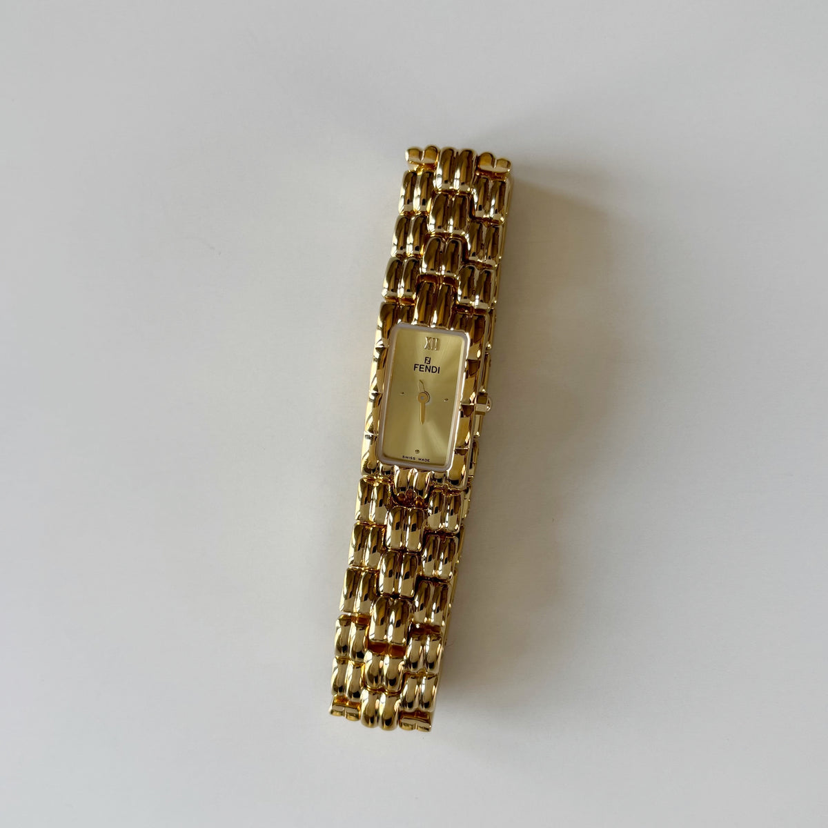 Fendi 1990s Gold Plated Watch