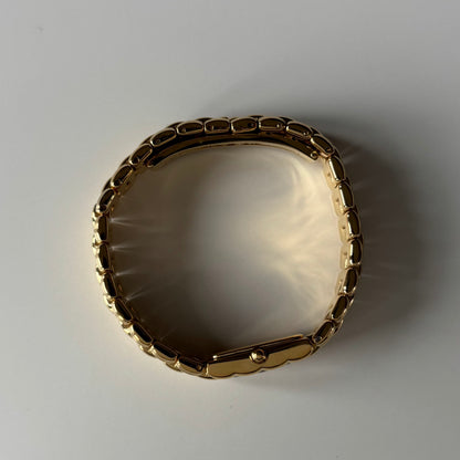 Fendi 1990s Gold Dial Gold Plated Watch
