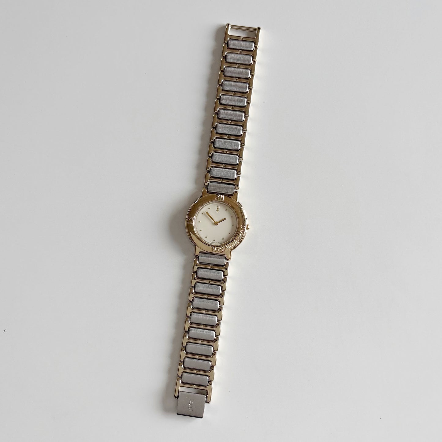 Yves Saint Laurent 1990s Two Tone Watch (Large)