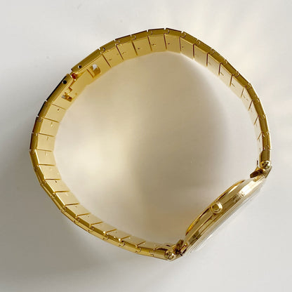 Dior 1990s Round Dial Gold Plated Watch (Large)
