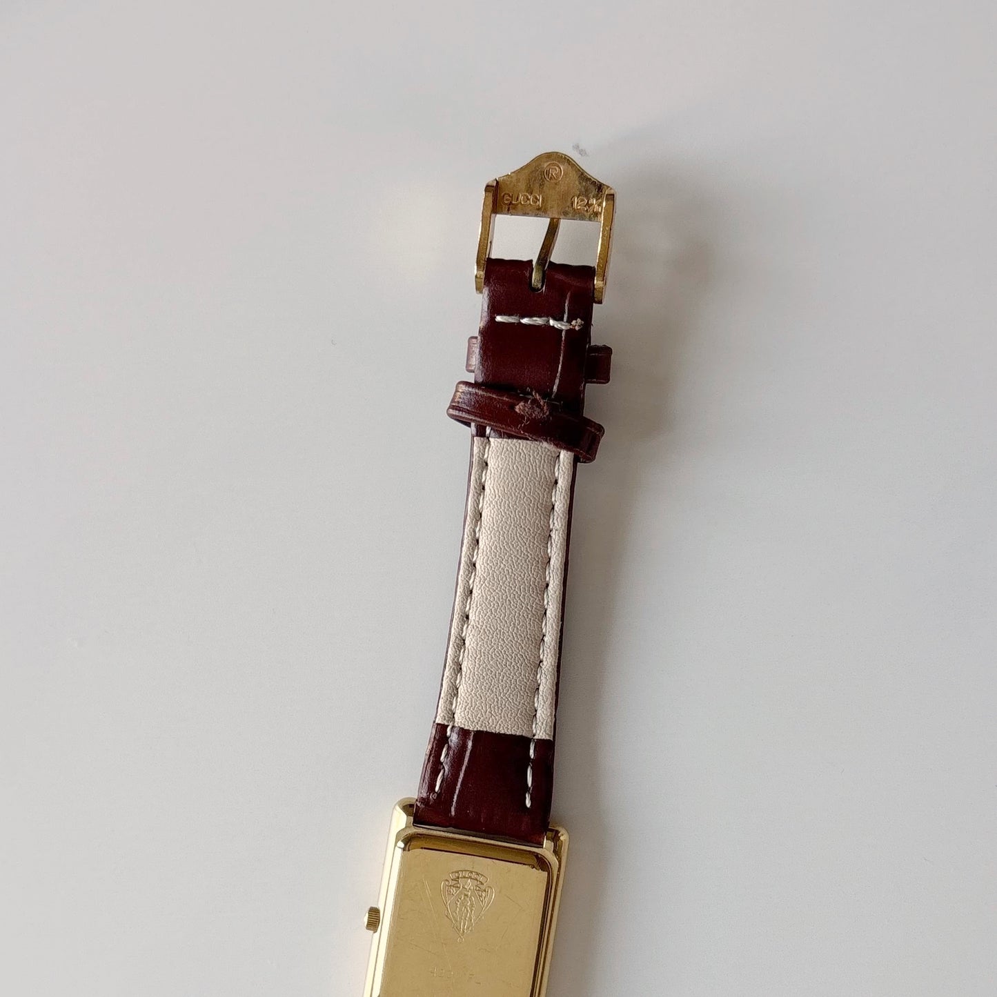 Gucci 1990s Tank Gold Plated Watch