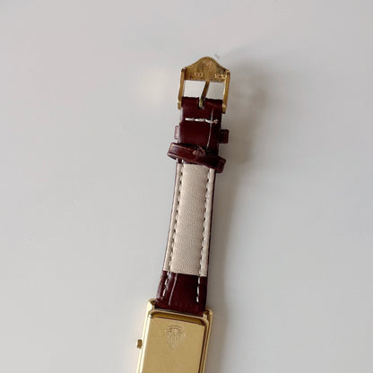 Gucci 1990s Tank Gold Plated Watch