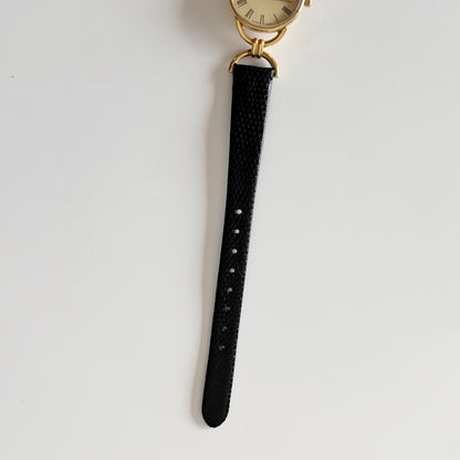 Gucci 1990s Gold Dial Horsebit Gold Plated Watch