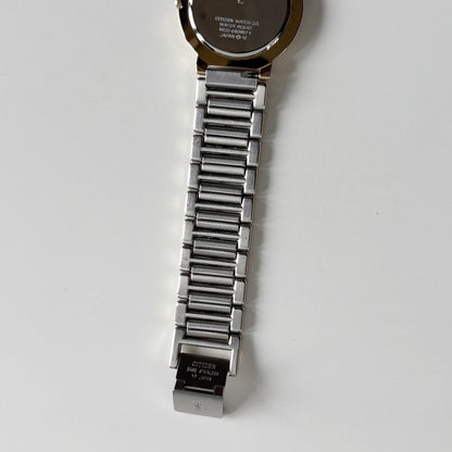 Yves Saint Laurent 1990s Round Dial Two Tone Watch (Large)