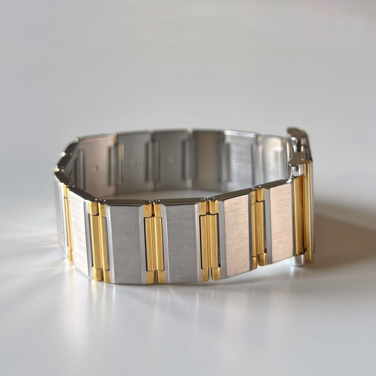 Yves Saint Laurent Square Dial Gold Plated Two Tone Watch