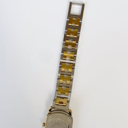 Hermes 1990s Rallye Two Tone Watch