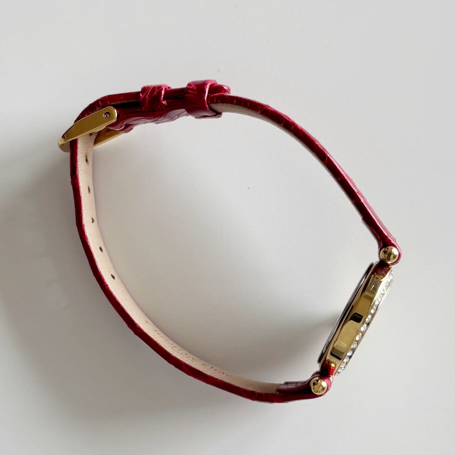 Dior 1990s Seashell Dial Round Dial Gold Plated Watch